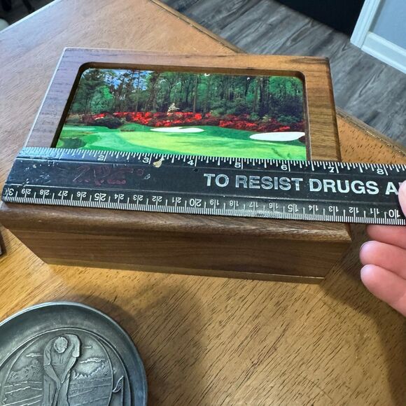 Golf Themed Home Decor, Golf balls, Business card holder, Trinket box, Frame - Picture 9 of 10